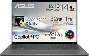 �y30���ۏ�/�V�i/���[�zASUS �m�[�g�p�\�R�� Zenbook SORA UX3407RA 14�C���` Qualcomm Snapdragon X Elite X1E-78-100