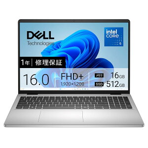 �y30���ۏ�/�V�i/���[�zDell �m�[�g�p�\�R�� Dell 16 DC16250 16�C���` IntelRCore? 5 �v���Z�b�T�[ 120U ������16GB SSD512GB