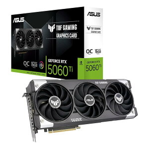 ASUS NVIDIA GeForce RTXTM 5060Ti �r�f�I�J�[�h 16GB PCIE 5.0 GDDR7 OC Edition/TUF-RTX5060TI-O16G-GAMING �������K�㗝�X�i