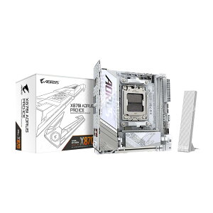 GIGABYTE X870I AORUS PRO ICE - AMD Ryzen �p �z���C�g�F Mini-ITX ���^PC�����Q�[�~���O�}�U�[�{�[�h MB6574