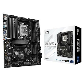 ASRock マザーボード Z890 Pro-A Intel CPU Core Ultra (LGA1851) 対応 Z890 チップセット DDR5 ATX マザーボード 【国内正規代理店品】
