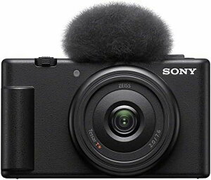 SONY(�\�j�[) �R���p�N�g�f�W�^���J���� VLOGCAM Vlog�p�J���� ZV-1F �{�f�B �E�B���h�X�N���[���t�� 20mm F2.0 �P�œ_�����Y �u���b�N ZV-1F B
