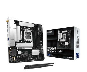 ASRock �}�U�[�{�[�h B860M Rock WiFi Intel CPU Core Ultra (LGA1851) �Ή� B860 �`�b�v�Z�b�g DDR5 Micro ATX �}�U�[�{�[�h �y�������K�㗝�X�i�z