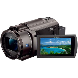 SONY(�\�j�[) 4K �r�f�I�J���� Handycam FDR-AX45A(2022�N���f��) �u�����Y�u���E�� �����������[64GB ���w�Y�[��20�{ ��Ԍ��w��u���␳ FDR-AX45A TI