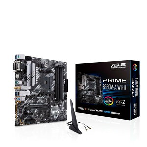 B550M-A WIFI II (WI-FI) (Ryzen AM4) Micro ATX�}�U�[�{�[�h�A�f���A��M.2�APCIe 4.0�AWi-Fi 6�A1Gb�C�[�T�l�b�g�AHDMI�ADVI-D�AD-Sub�ASATA 6 G�B