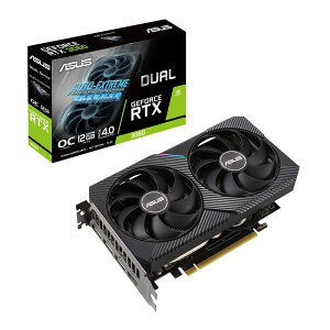 ASUSTek NVIDIA RTX3060  Axial-techt@2Xbg݌v DUAL-RTX3060-O12G-V2