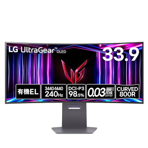 yVGP 2025 ܁zLG Q[~O j^[ UltraGear OLED 34GS95QE-B 33.9C`/21:9 Ȗʌ^EgCh(3440×1440)/L@EL