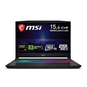 yAMDRyzen9 & RTX4060ځz WQHDE165Hz MSIQ[~Om[gPC KatanaA15AI 32GB/SSD1TB/15.6C` WQHD