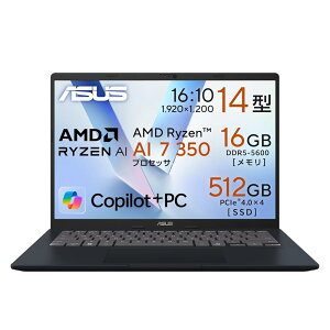 ASUS m[gp\R Vivobook 14 M1407KA 14C` AMD Ryzen AI 7 350 16GB SSD 512GB Windows 11
