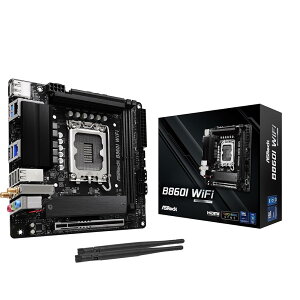 ASRock }U[{[h B860I WiFi Intel CPU Core Ultra (LGA1851) Ή B860I `bvZbg DDR5 Mini ITX }U[{[h yK㗝Xiz
