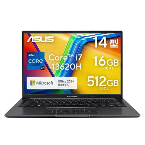 ASUS �m�[�g�p�\�R�� Vivobook 14 X1405VA 14�C���` �C���e�� Core i7 13620H ������16GB SSD 512GB MS Office 2024����