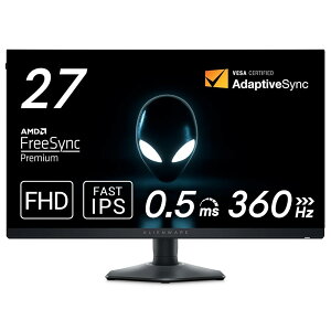 Dell AW2724HF 27�C���` Alienware �Q�[�~���O���j�^�[(���P�_3�N�ۏ�/FHD/Fast IPS,�����/DP×2,HDMI/sRGB 99%/�c����]