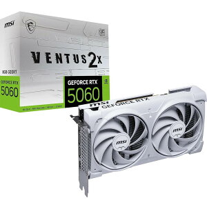 MSI GeForce RTX 5060 8G VENTUS 2X OC WHITE �O���t�B�b�N�X�{�[�h VD9186