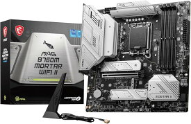 MSI MAG B760M MORTAR WIFI II intel 第14・13・12世代 Coreプロセッサ対応 LGA1700 B760チップセット搭載 Micro-ATX