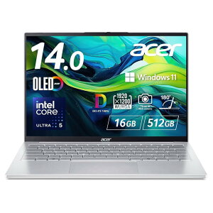 Acer Swift Lite 14 16GB�������[ 512GB SSD 14�C���` WUXGA 16:10 OLED ���� �C���e�� Core Ultra 5 115U �A���~�j�E������