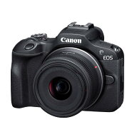 キヤノン Canon ミラーレス一眼カメラ EOS R100 標準ズームレンズキット(RF-S18-45) ブラック/APS-C/約35…