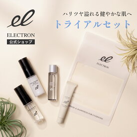 【 エレクトロン公式 】 トライアルスキンケアセット │ タイトニングミスト 20ml + タイトニングミストブライト 20ml + モイスチャーステムローション 20ml + フェイスジェル 10g お試し 持ち運び 旅行 │ ELECTRON エレクトロン