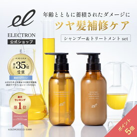 ＼ポイント5倍！1/29 9:59迄／【DAMAGE REPAIR】シンクロシャンプー ファム＆トリートメントセット 300ml+180g or 300ml+300g │【エレクトロン公式】ベスコス受賞 ダメージリペア ヘアケア ダメージ補修 保湿 ツヤ しっとり まとまる 定期購入 電気バリブラシ ELECTRON