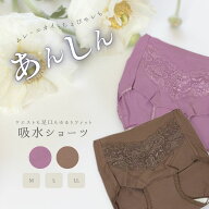 吸水ショーツ ウエスト・足口ゆるりフィットの楽々ショーツ 失禁ショーツ 尿漏れパンツ 女性用 軽失禁 抗…