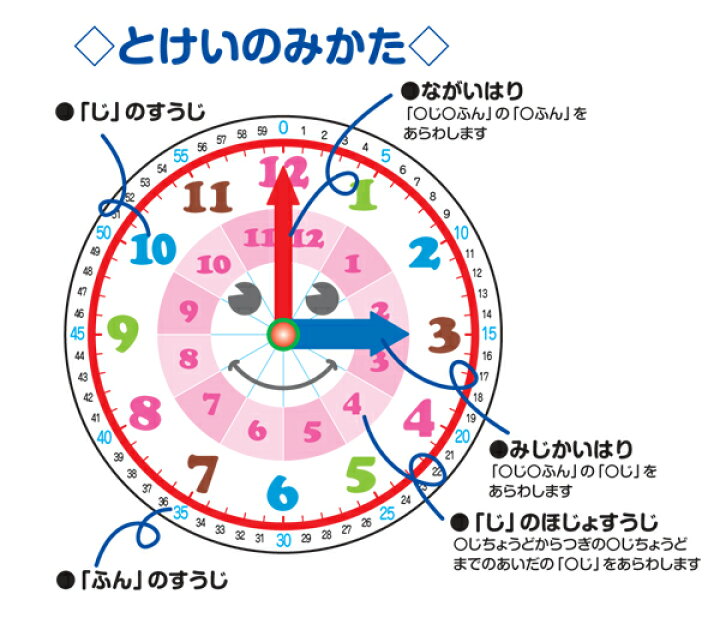 楽天市場 ポスト投函送料無料 お風呂で使える 時計の読み方ポスター 八つ折り発送学習ポスター 知育教材 お受験スリッパ エレガンテポポ
