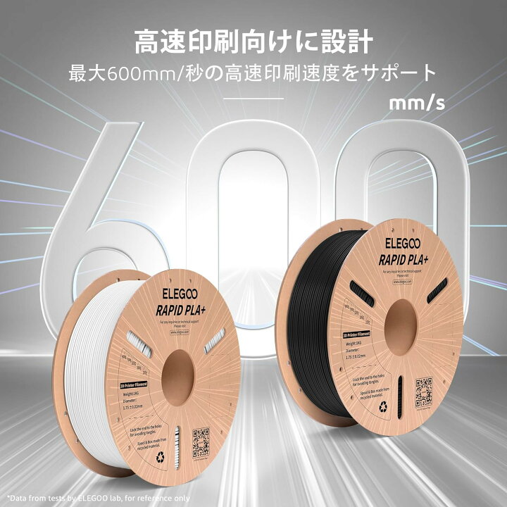 楽天市場】ELEGOO 高速 PLA Plus フィラメント RAPID PLA+ 