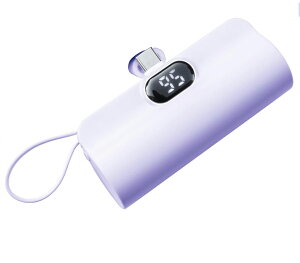 ���o�C���o�b�e���[ �y�� ���^ 5000mAh 2.1A�}���[�d LED�c�ʕ\�� �~�j �A�C�t�H�[�� iPhone Android ���ڏ[�d Lightning/Type-c�R�l�N�^�[���� �X�^���h�t�� iPhone17/16/15/14/13/12/11/8/SE/Pro/iPad�S�@��Ή� PSE�F