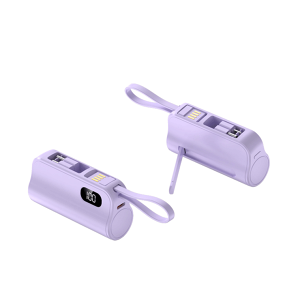 即納 モバイルバッテリー 軽量 小型 6800mAh大容量 2.4A 急速充電 2台同時充電 iPhone Lightning type-c 一体型 モバイルバッテリー 直挿し コネクター内蔵 ミニ スマホ充電器 おしゃれ iPhone/Android対応