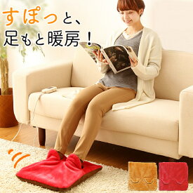 フットウォーマー ヒーター 洗えるヒーター 足元 足温器 脚温器 あんか カバー取り外し可能 電気 脚温器 防寒 ダニ退治機能搭載 あったかグッズ 足 暖房 防寒対策 ひざ掛け 電気マルチ ブラウン・レッド NA-23MH-B・NA-23MH-R