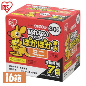 【480枚入り】カイロ アイリスオーヤマ カイロ 貼らないミニサイズ16箱セットかいろ 懐炉 貼れない 480枚 使い捨てカイロ 貼らないぽかぽか家族ミニ 寒さ対策 あったか グッズ 冷え 防寒 腰 脇 背中 冬 防寒対策 防寒グッズ 使い捨て アイリスオーヤマ 7時間持続