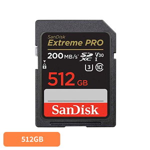 SanDisk Extreme PRO SDXC UHS-IJ[h 512GB SDSDXXD-512G-JNJIPSDJ[h 512GB sandisk TfBXN RpNg e f[^ۑ ϋv 掿 TfBXN