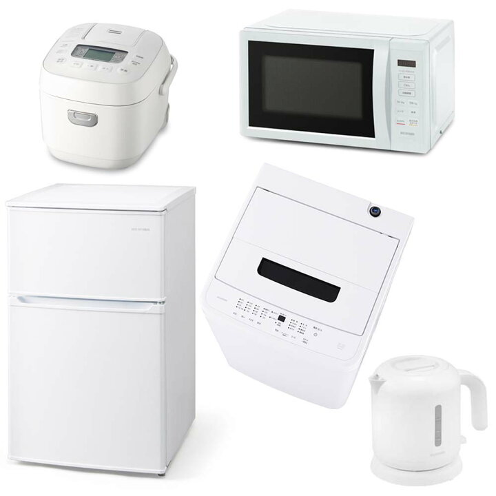 楽天市場】【新品】家電セット 一人暮らし 5点セット 冷蔵庫 2ドア 