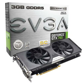 【最大3％OFF】 あす楽対応 送料無料 新品 EVGA GeForce GTX 780 SC w/ ACX Cooler 03G-P4-2784-KR 【PCIExp 3GB】 ビデオカード