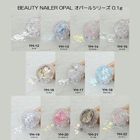 【最大3％OFF】 BEAUTY NAILER OPAL オパールシリーズ 0.1g 【11色からご選択】 YH-12からYH-22 グリッター ホロ ラメ 顔料 ジェルネイル ポリッシュ ネイルアート アートパーツ アクセント セルフネイル ネイルサロン ネイリスト ビューティーネイラー 新品 送料無料