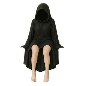 【最大3%OFF】 ゴシック フィギュア フード付きマント 【6種類からご選択】黒衣の妖精 オブジェ 天使 置物 彫刻 人形 コレクション ミニチュア アート オカルト 装飾 アンティーク ダーク 神