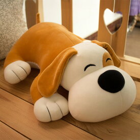 【最大3％OFF】 犬のぬいぐるみ 【2色×5サイズからご選択】 28cm 40cm 50cm 60cm 75cm 枕 抱き枕 かわいい おもちゃ プレゼント 贈り物 ギフト インテリア 誕生日 ふわふわ クリスマス 子ども お子様 男の子 女の子 アニマル 動物 大きい ブラウン グレー 新品 送料無料