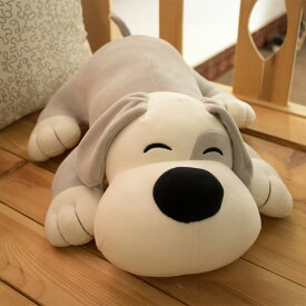 【最大3％OFF】 犬のぬいぐるみ 【2色×5サイズからご選択】 28cm 40cm 50cm 60cm 75cm 枕 抱き枕 かわいい おもちゃ プレゼント 贈り物 ギフト インテリア 誕生日 ふわふわ クリスマス 子ども お子様 男の子 女の子 アニマル 動物 大きい ブラウン グレー 新品 送料無料