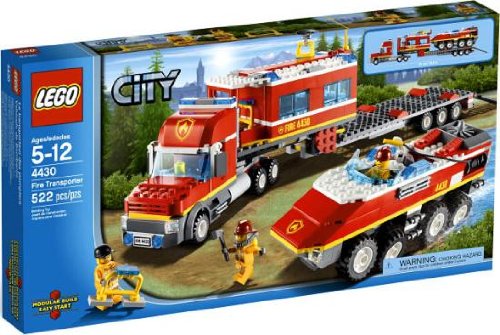 送料無料 新品 税込 LEGO 95％以上節約 CITY Fire 4430 【１着でも送料無料】 Transporter ファイアートランスポーター シティ レゴ 消防コマンドセンター