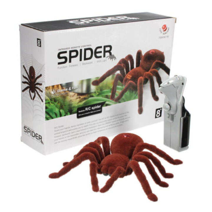 楽天市場 おもちゃ タランチュラ 蜘蛛 クモ スパイダー リモコン ラジコン 蜘蛛のおもちゃ タランチュラ 新品 送料無料 箱なし Lエル