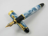 【最大3％OFF】 JINHAO X450 万年筆 ブルー ジンハオ ニブM FOUNTAIN PEN ミディアム ニブ 中字 細字 0.5…