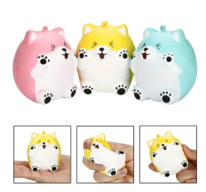 楽天市場 スクイーズ クマ ハムスター ネコ 低反発 ぬいぐるみ おもちゃ 動物 かわいい 握る ストレス解消 もちもち 新品 送料無料 Lエル