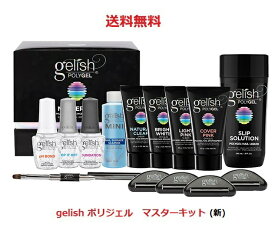 【最大3％OFF】 Harmony Gelish ハーモニー ジェリッシュ ポリジェル POLYGEL マスターキット オールインワン LED&UV LED対応 ポリジェルに必要な物が揃ったセット ネイル 長さだし 爪の形 ネイリスト カラー4色 新品 送料無料 【箱痛み】