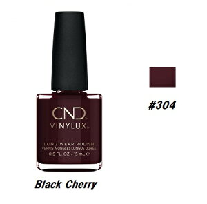 yő3OFFz CND VINYLUX oCiNX J[|bV Black Cherry 304 EB[N[|bV 15ml CND  }jLA EB[N[ ZtlC lCObY long wear x[XR[gsv 