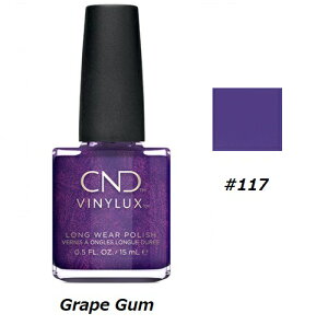 yő3OFFz CND VINYLUX oCiNX J[|bV Grape Gum 117 EB[N[|bV 15ml CND  }jLA EB[N[ ZtlC lCObY long wear x[XR[gsv V