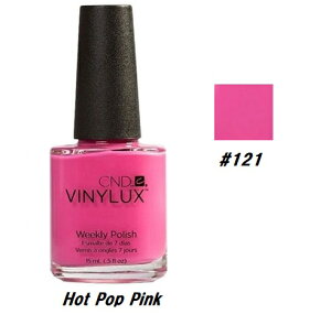 yő3OFFz CND VINYLUX oCiNX J[|bV Hot Pop Pink 121 EB[N[|bV 15ml CND  }jLA EB[N[ ZtlC lCObY long wear x[XR[gsv 