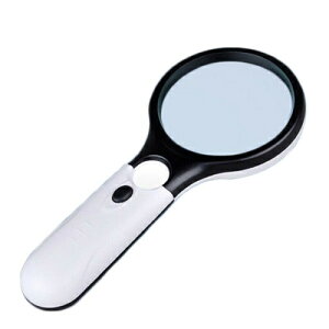 【最大3%OFF】 ルーペ 3倍 45倍拡大 ライトルーペ LEDルーペ ライト付き UVライト LEDライト 虫眼鏡 拡大鏡 新品 【送料無料】