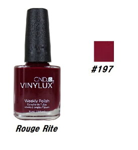 yő3OFFz CND VINYLUX oCiNX J[|bV Rouge Rite 197 EB[N[|bV 15ml CND  }jLA EB[N[ ZtlC lCObY long wear x[XR[gsv V