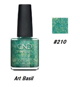 yő3OFFz CND VINYLUX oCiNX J[|bV Art Basil 210 EB[N[|bV 15ml CND  }jLA EB[N[ ZtlC lCObY long wear x[XR[gsv V
