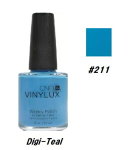 yő3OFFz CND VINYLUX oCiNX J[|bV Digi-Teal 211 EB[N[|bV 15ml CND  }jLA EB[N[ ZtlC lCObY long wear x[XR[gsv V