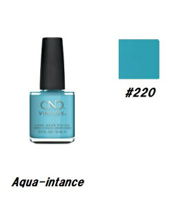 yő3OFFz CND VINYLUX oCiNX J[|bV Aqua-intance 220 EB[N[|bV 15ml CND  }jLA EB[N[ ZtlC lCObY long wear x[XR[gsv 