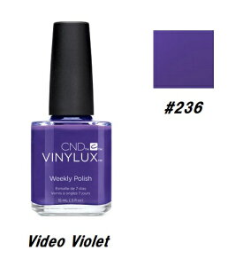 yő3OFFz CND VINYLUX oCiNX J[|bV Video Violet 236 EB[N[|bV 15ml CND  }jLA EB[N[ ZtlC lCObY long wear x[XR[gsv 